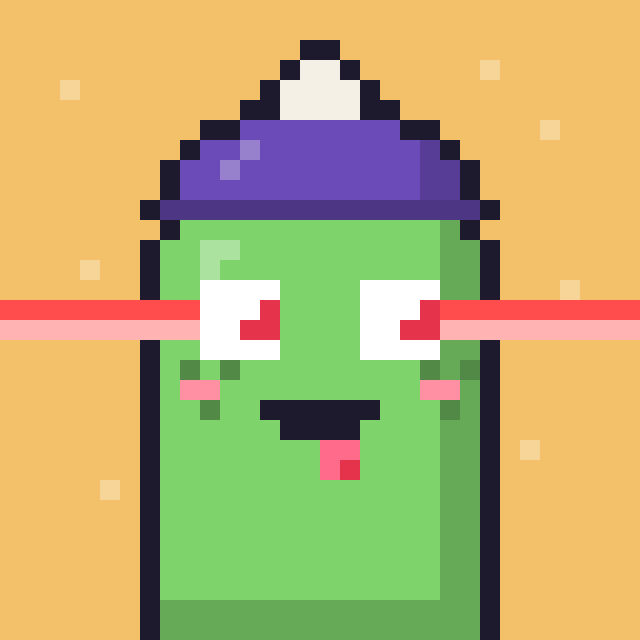 Blob with laser eyes